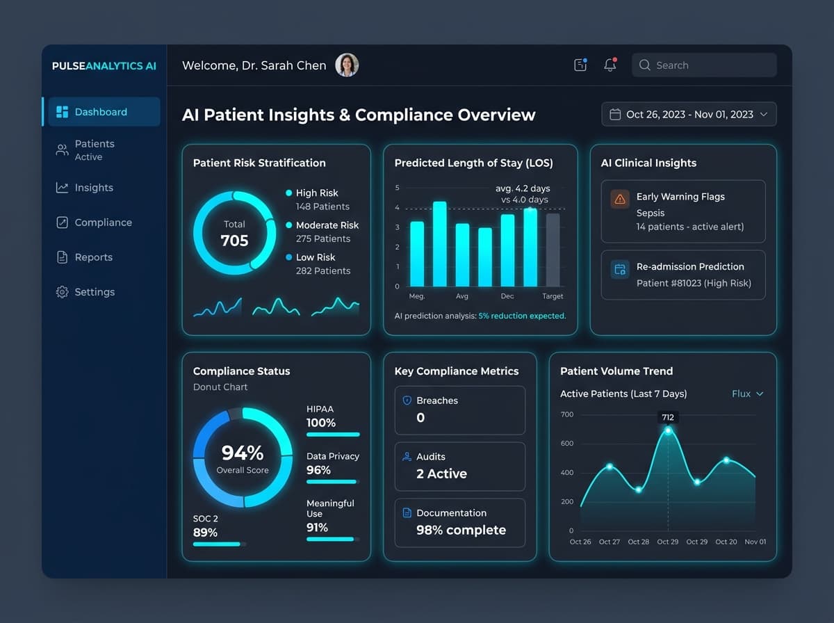 Healthcare SaaS Platform Dashboard
